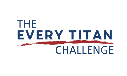 The Every Titan Challenge logo in blue and red
