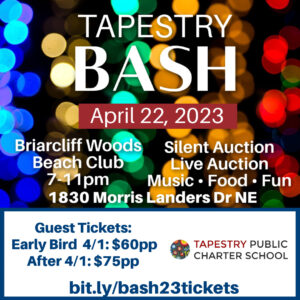 Tapestry BASH logo with April 22, 2023 